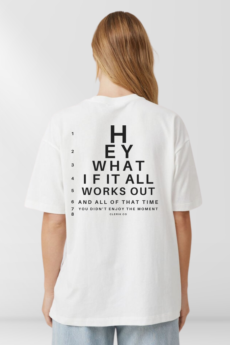 What If It all Works Out on White Box Tee