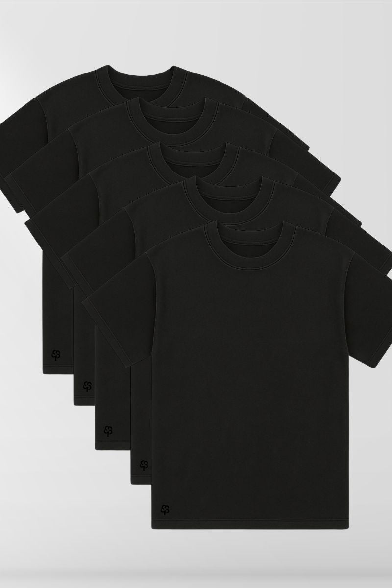5-Pack Black Box Tee