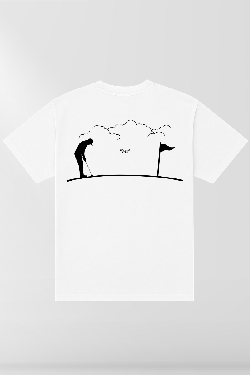Sh*t Golf on White Box Tee
