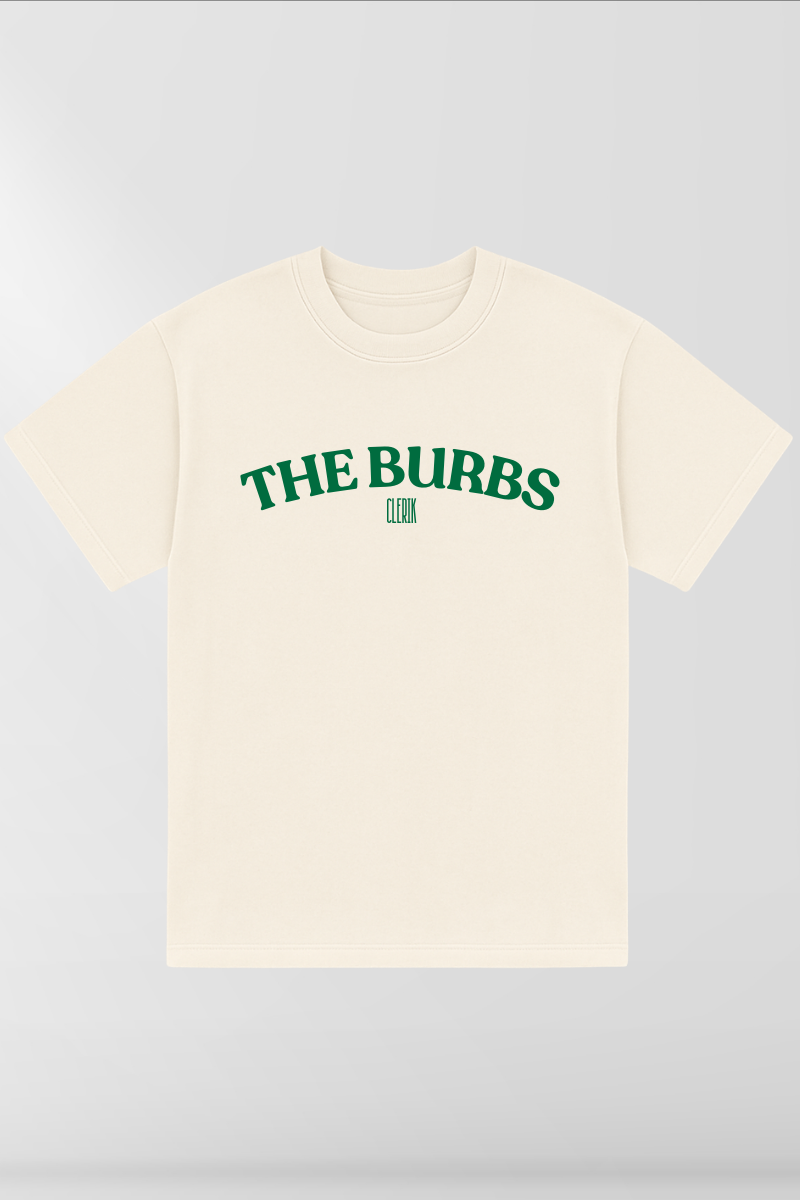 The Burbs on Cream Box Tee