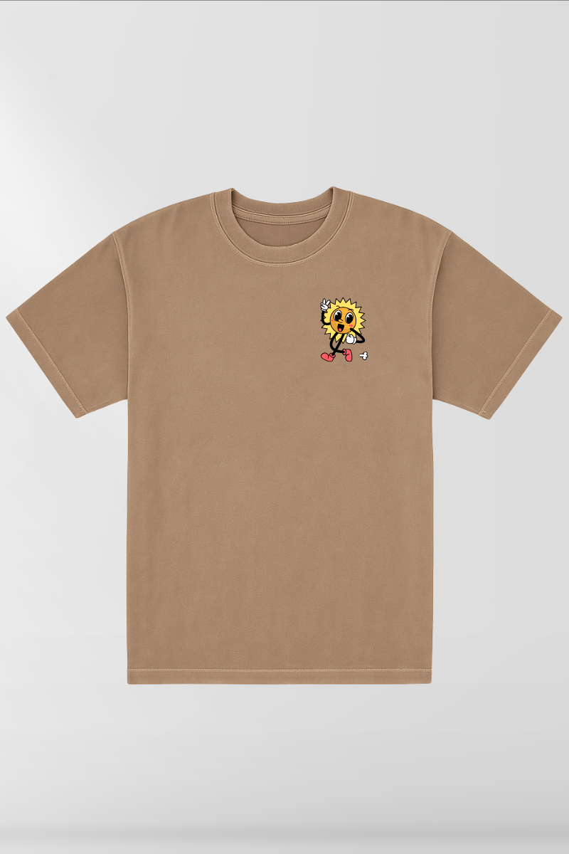 The Sun Shines for Everyone on Desert Taupe Box Tee