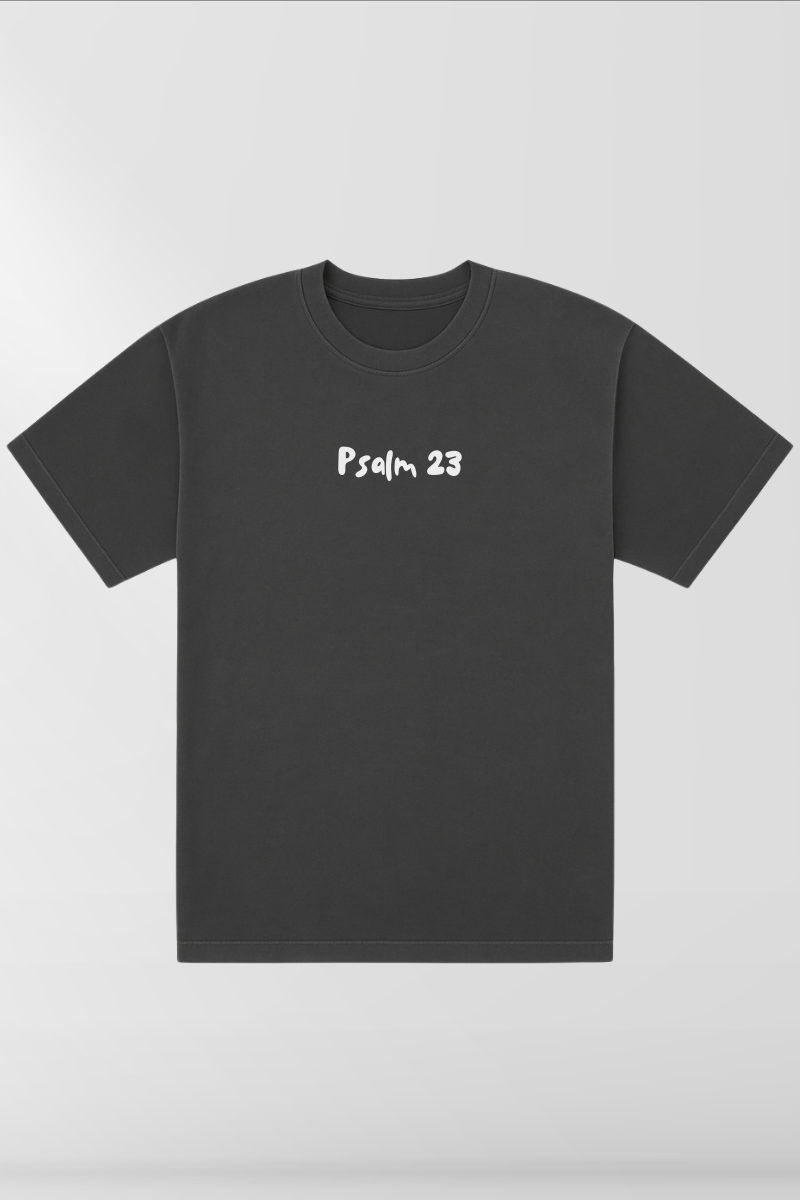 The Lord is my Shepherd On Vintage Black Box Tee