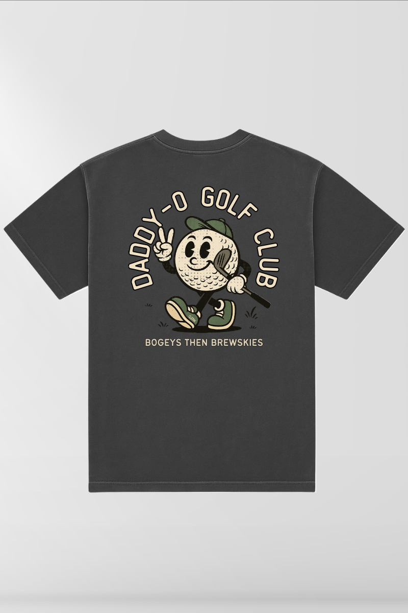 Daddy-O Golf Club on Vintage Black Box Tee