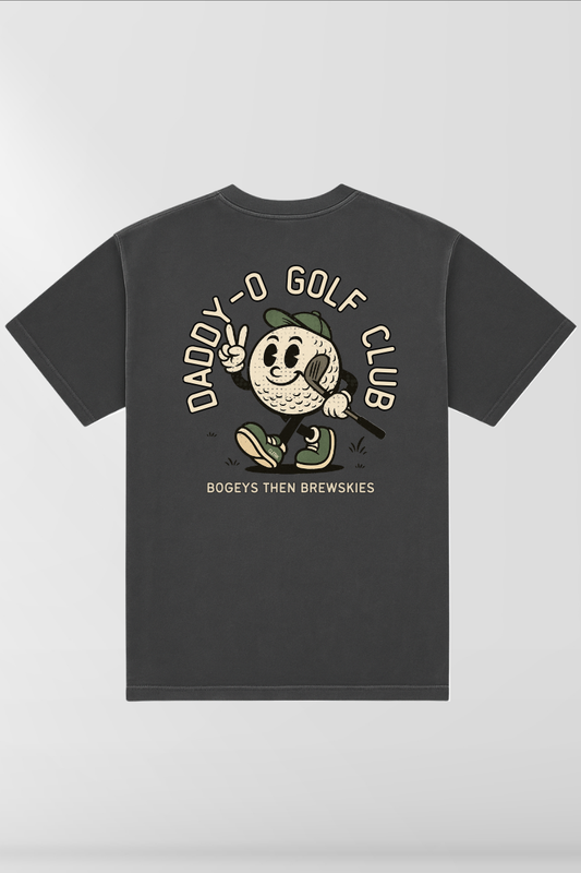 Daddy-O Golf Club on Vintage Black Box Tee