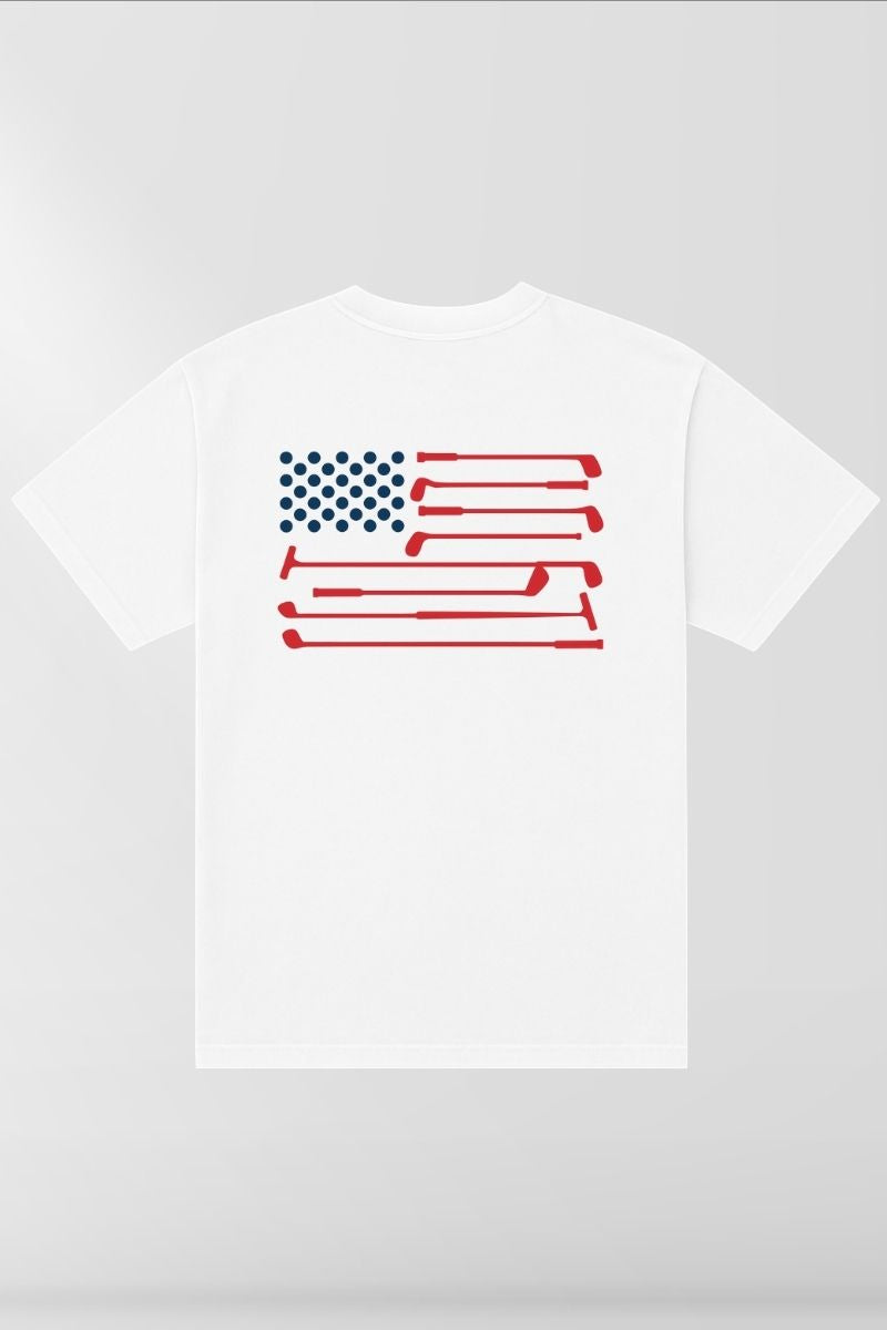 Make America Golf Again on White Box Tee