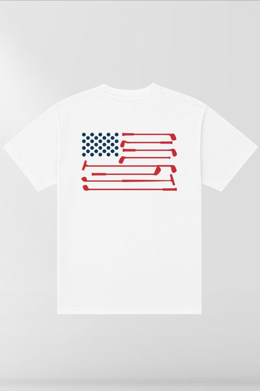 Make America Golf Again on White Box Tee